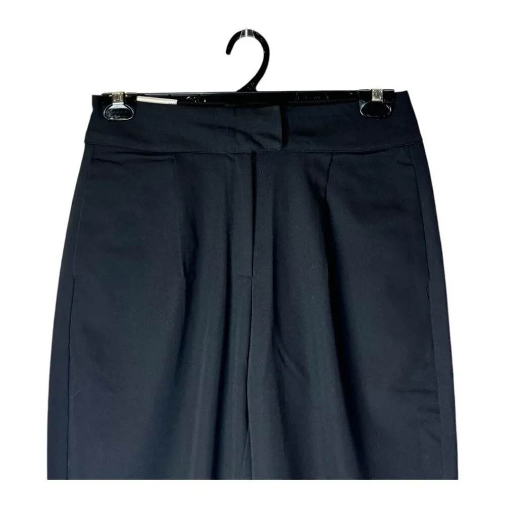 Trouser9 Pants Women Small Black Pleated Baggy Tapered Leg‎ Trousers Career NWT - Image 3