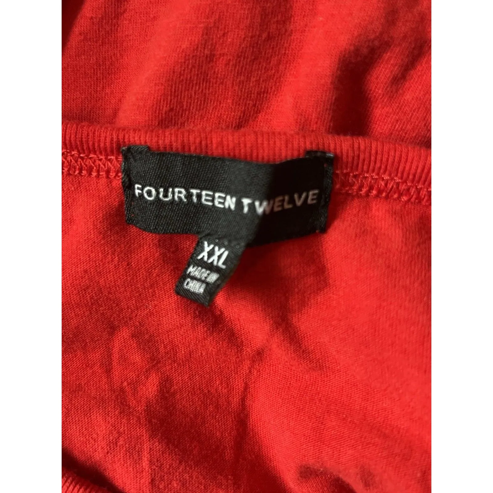 Fourteen Twelve Paris 24 Red Tank Top Size XXL - Image 3