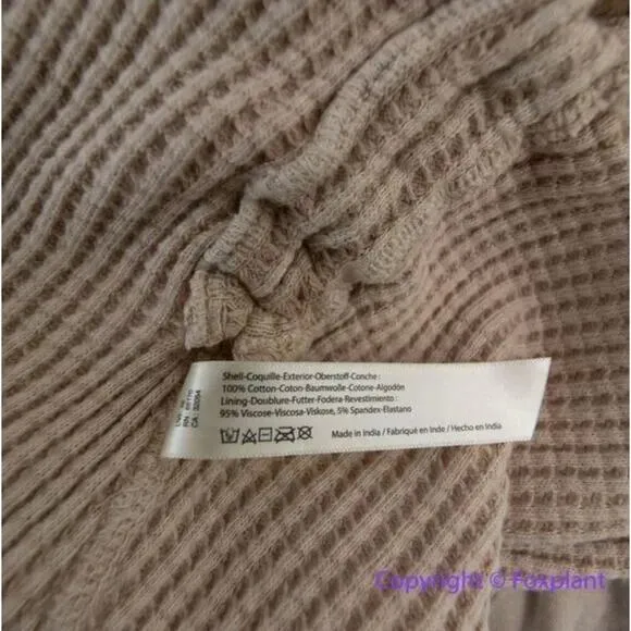 New! Free‎ People FP One Katya Thermal Tank mini Dress cream/beige, size M - Image 12