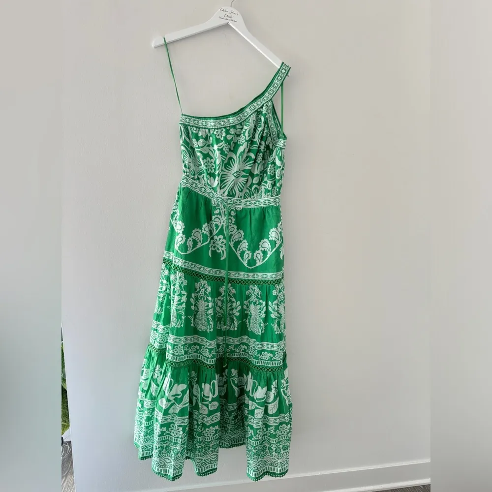 FARM RIO Green Sweet Garden Maxi Dress M - Image 8