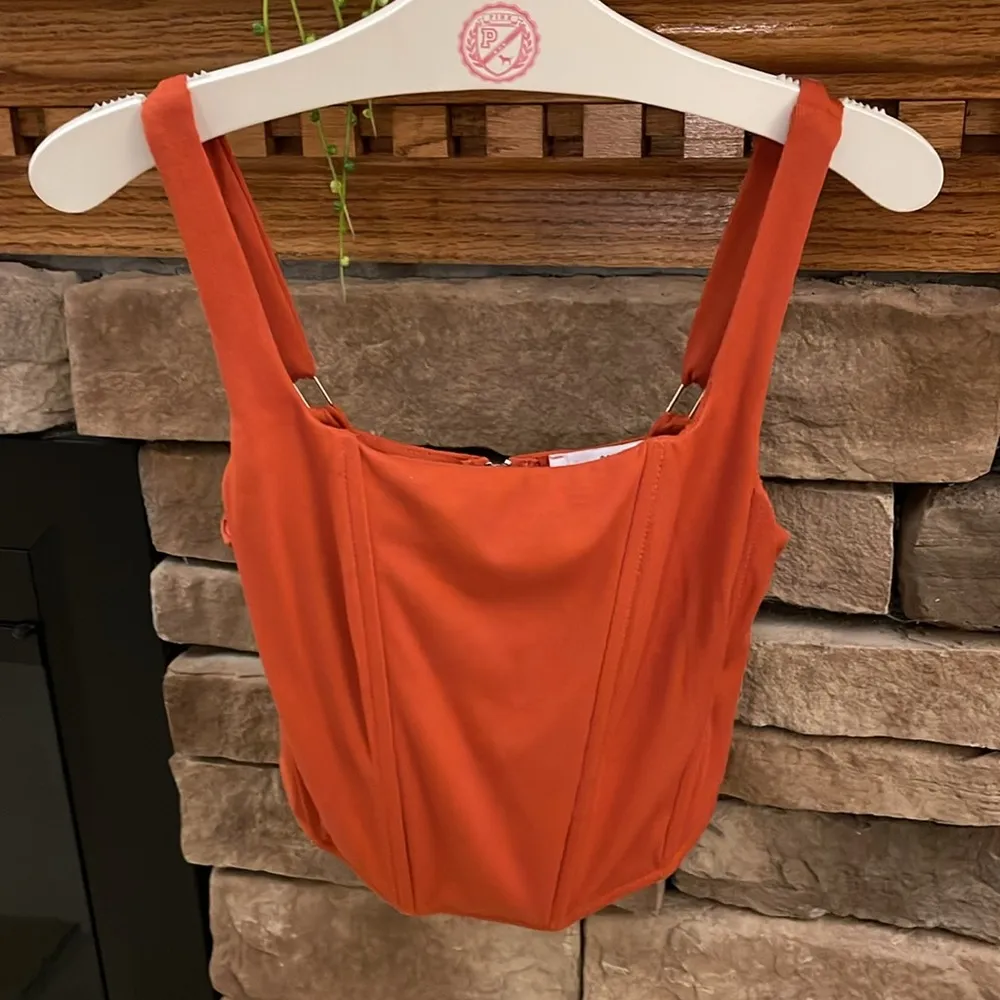 NWOT Georgie x Petal and Pup Orange Corset - Image 2