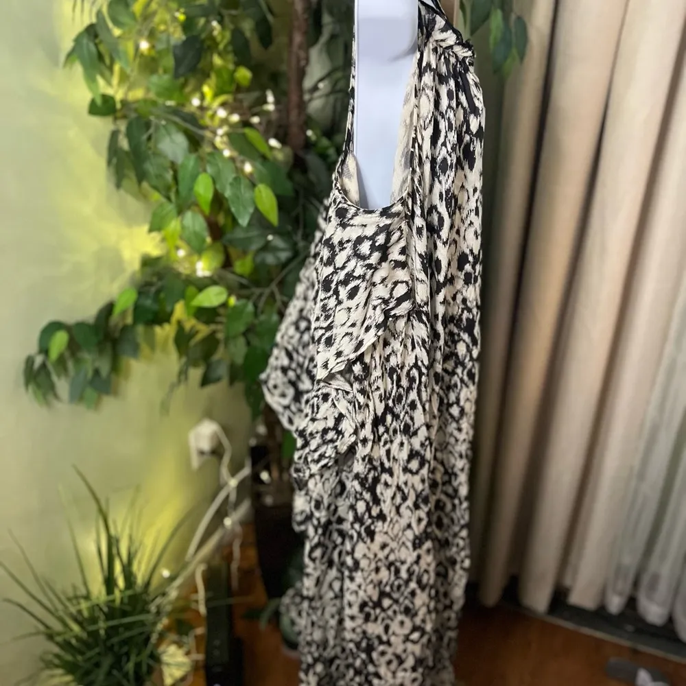 ANTHROPOLOGIE Flowy Strappy Midi Length Open Back Dress Size XL - Image 6