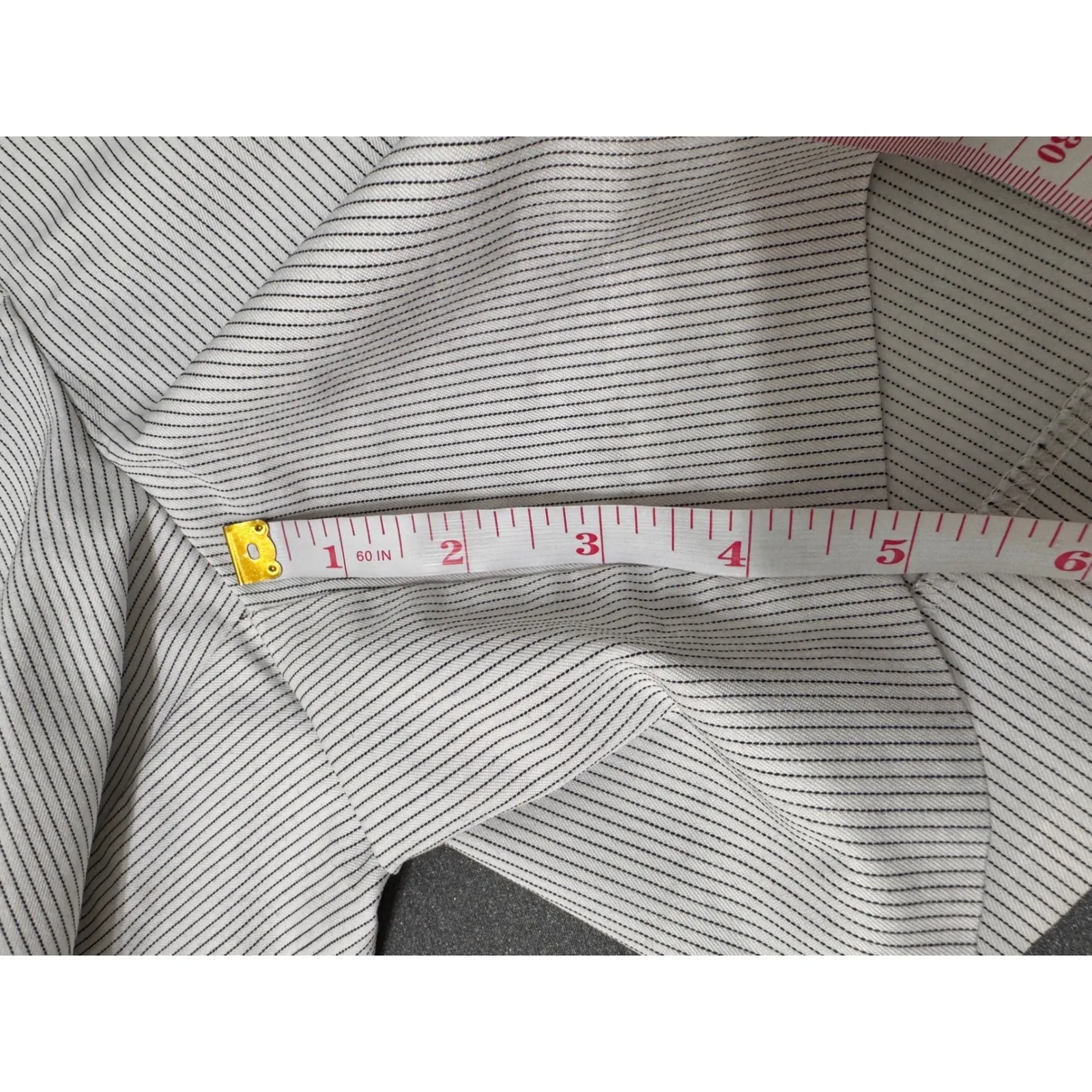 7th Avenue Design Studio Striped Tailored Shorts Women's Size 8 White - Image 10