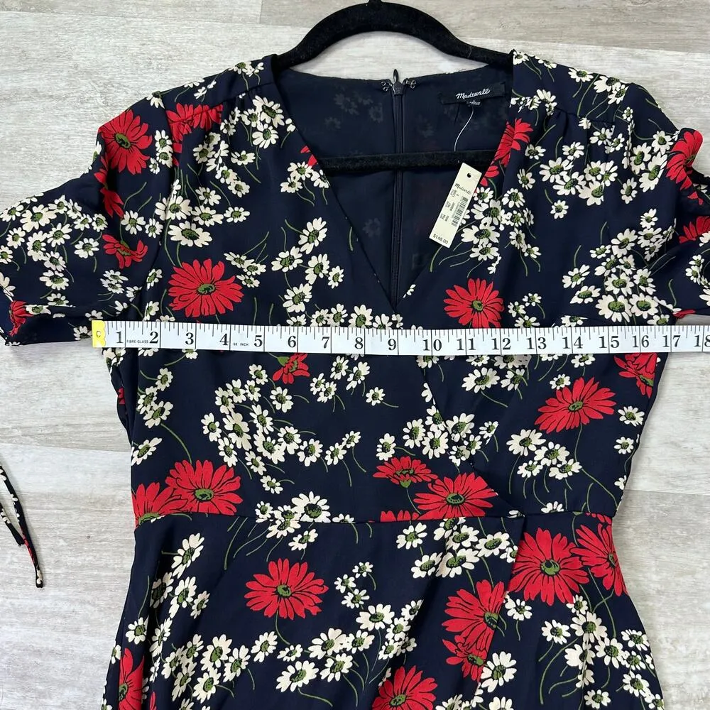 NEW Madewell Peekaboo-Sleeve Midi Dress in Hillside Daisies size 0 - Image 8