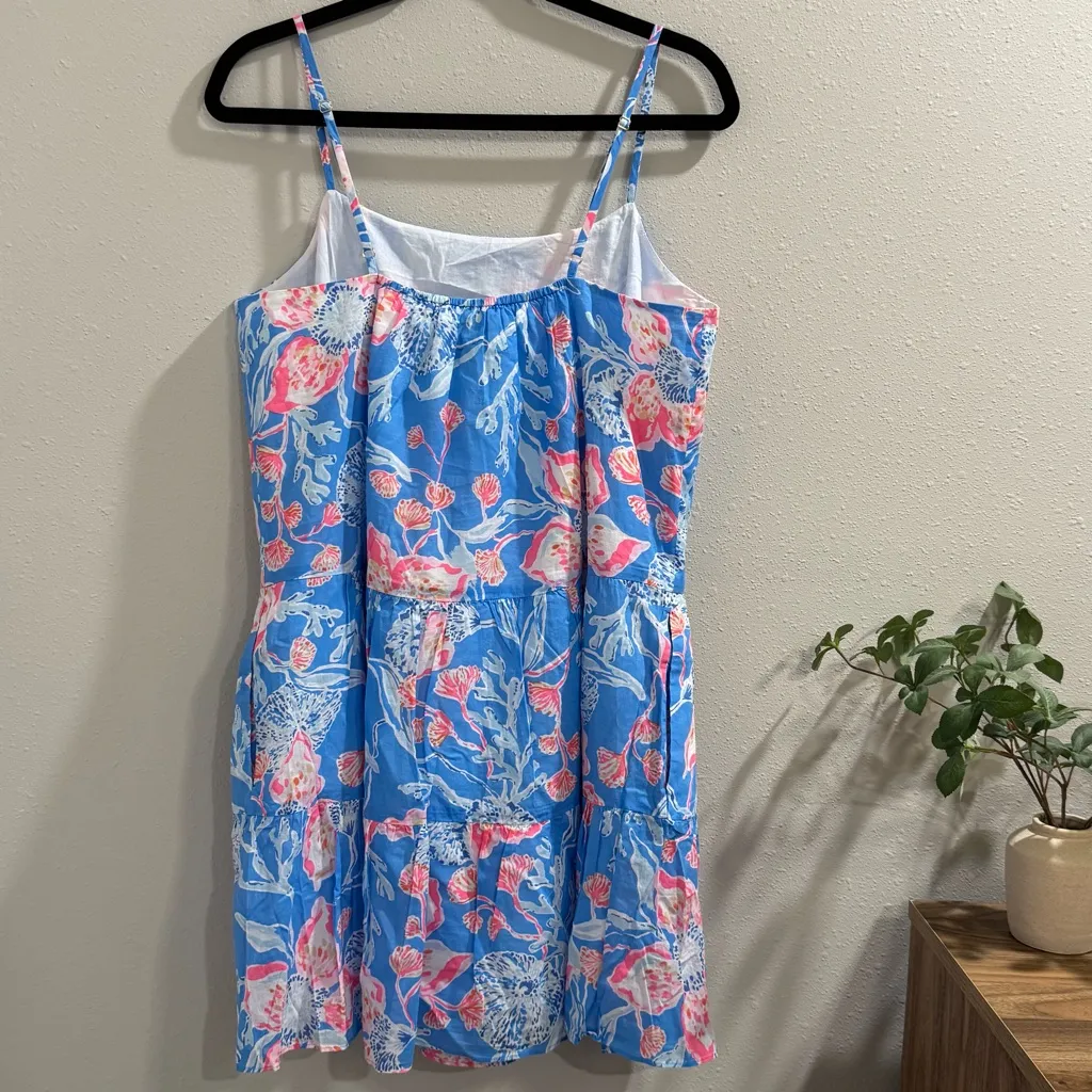Lily Pulitzer NWT Large Bahamian Rhapsody Alessia Cotton Dress Preppy Resort - Image 3