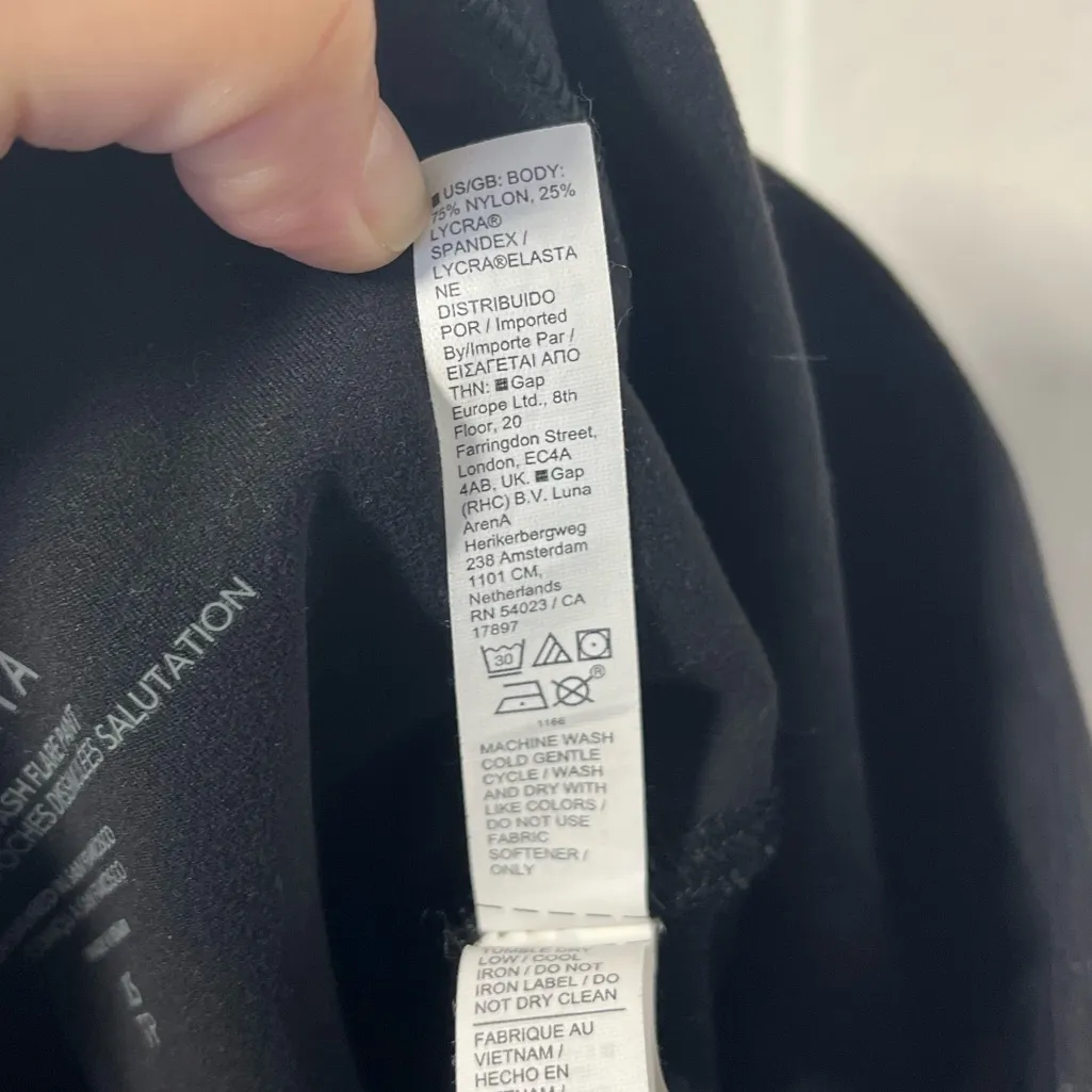 Athleta Salutation Stash pocket black Flare leggings size XS - Image 6