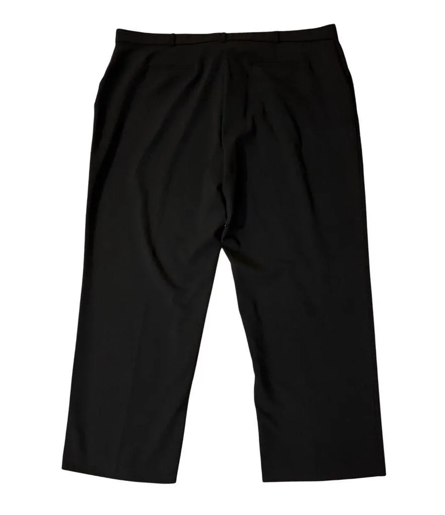 Briggs New York Pants Womens 24WS Short Black Slacks Flat Front Used - Image 4