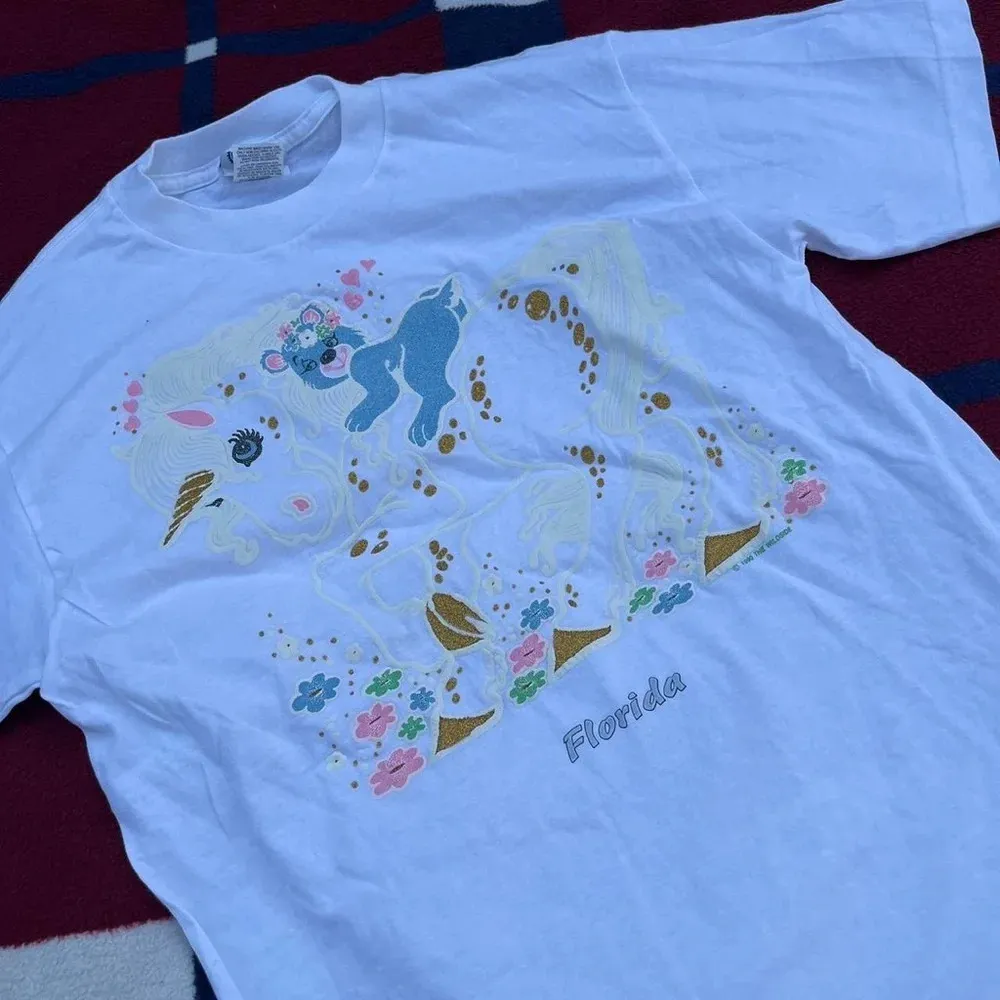 Arizona Jean Company Florida destination t-shirt with a Koala riding a unicorn M - Image 3