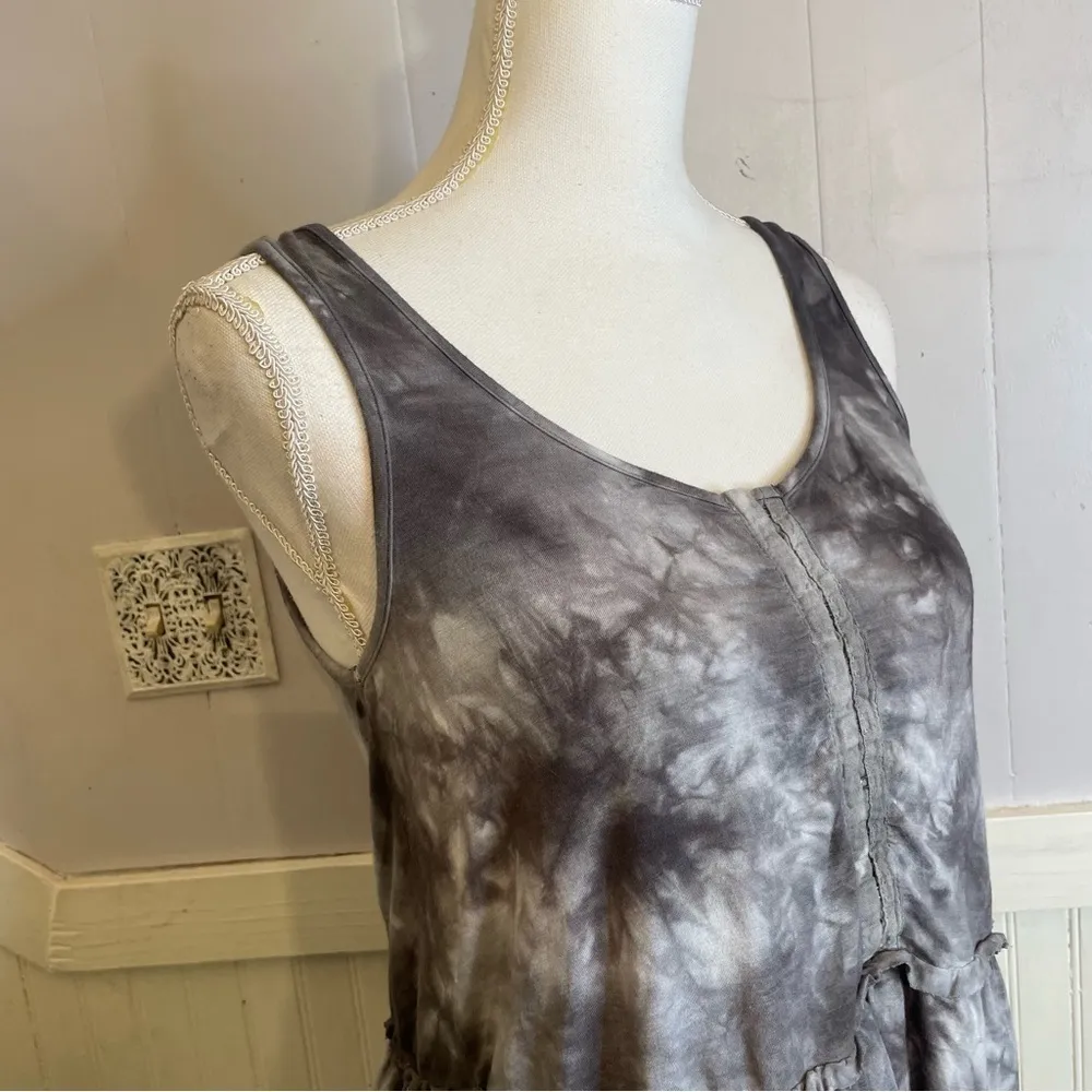 American Eagle Tank Womens Soft and Sexy line Grey and White Tie Dye Size small - Image 2