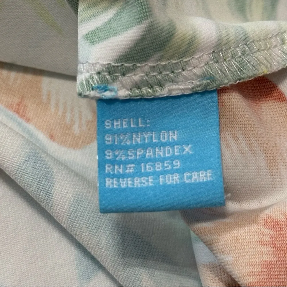 J. McLaughlin Women’s Size M Catalina Cloth Floral Hibiscus Print Top Shirt - Image 5