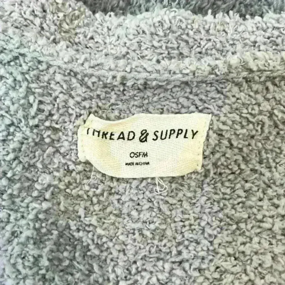 Thread & Supply Grey Super Soft Cardigan OSFM Gray Size undefined - Image 5