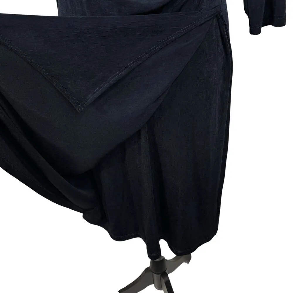 Travelers by Chico’s SZ 0 (Small) A-Line Dress Liquid Knit Faux Wrap Stretch New - Image 6