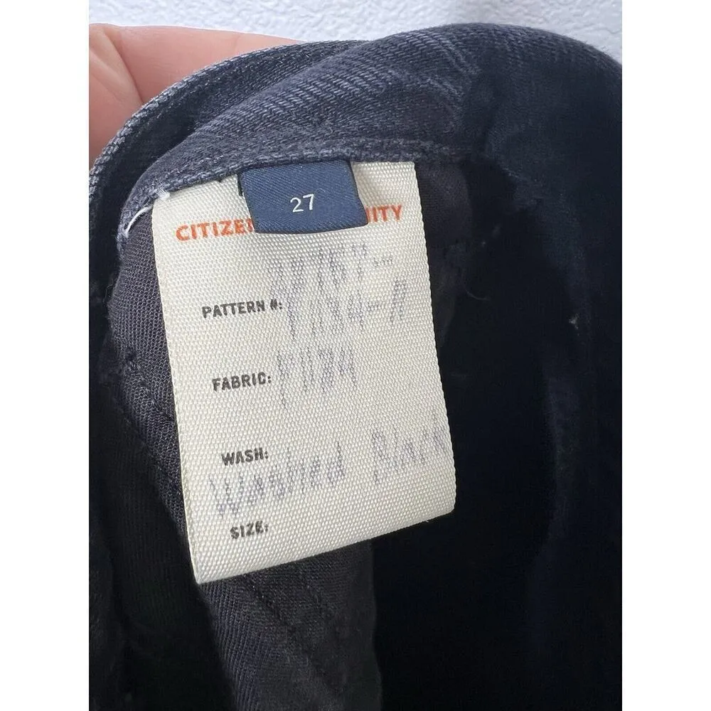 Citizens Of Humanity Premium Vintage Black Wash Jeans Size 27 High Rise - Image 5