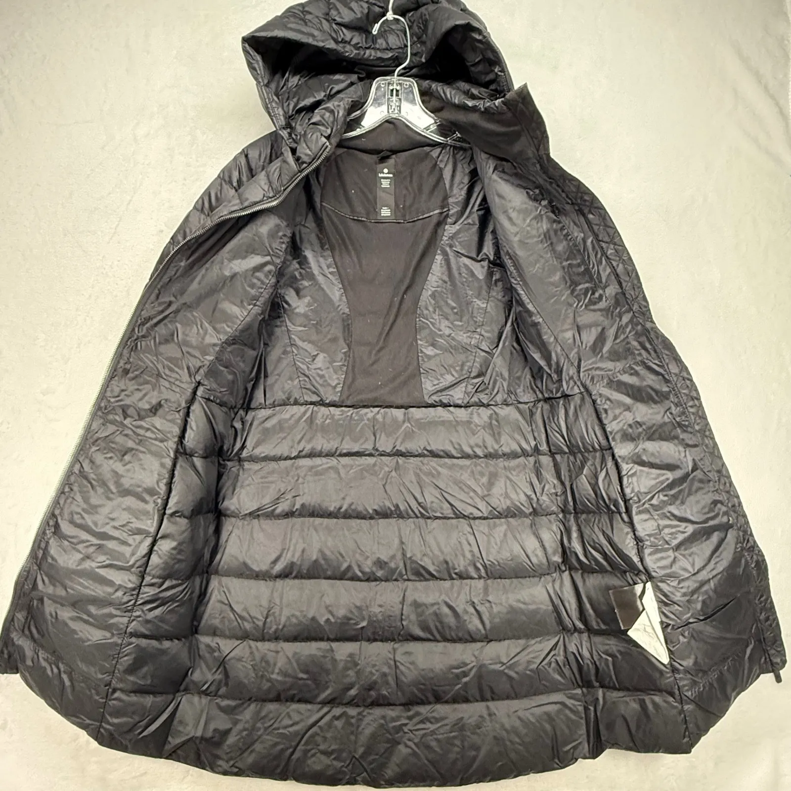 Lululemon Down Puffer Coat‎ Lightweight Packable Jacket Black Size 4 - Image 5