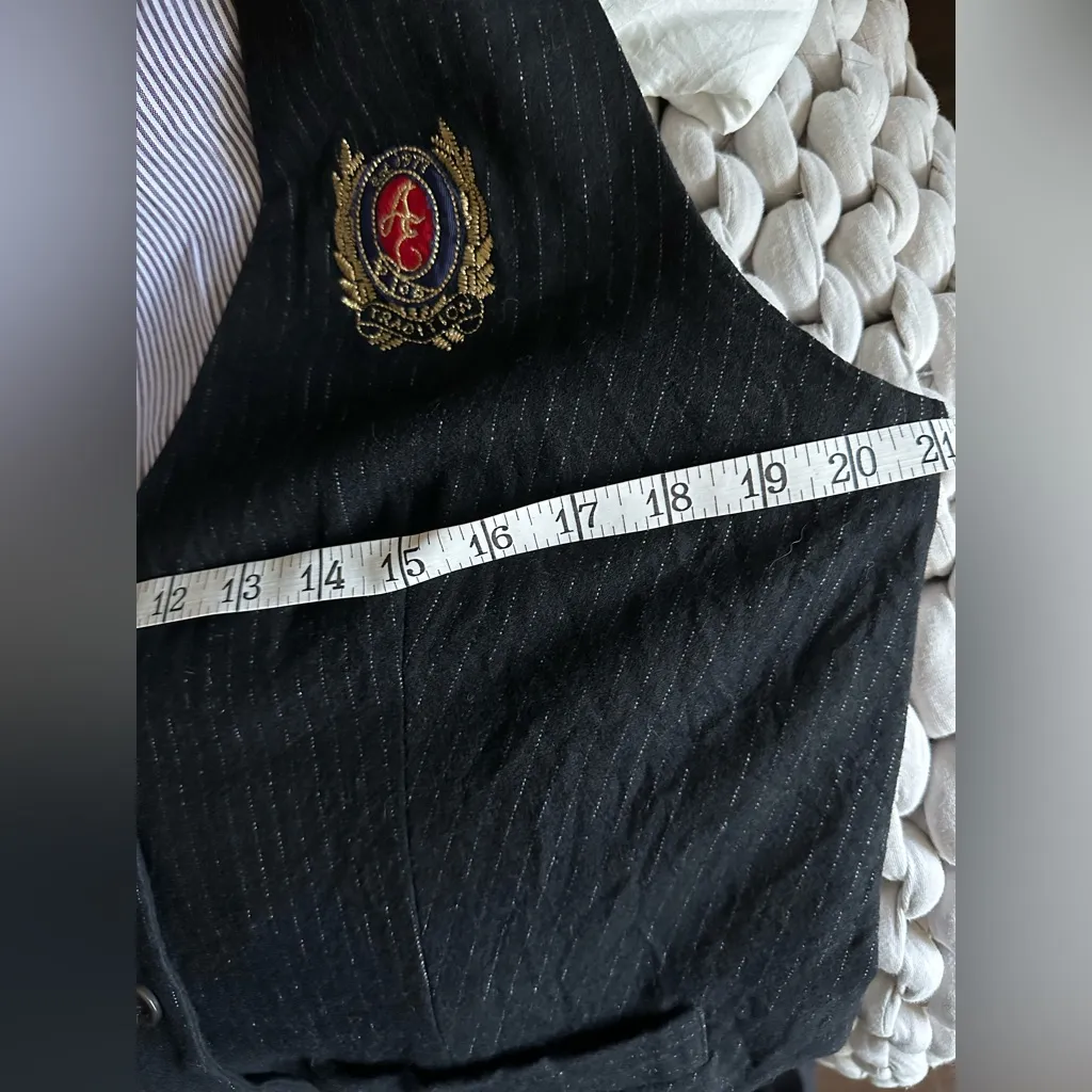 American Eagle Outfitters Wool Blend Pinstripe Vest - Image 6