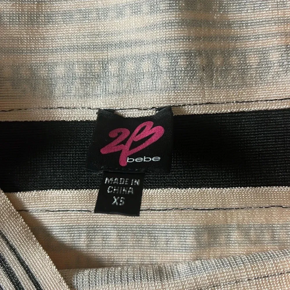 2B Bebe Skirt Size XS Geometric Midi Office Siren Officecore Corpcore Black - Image 7