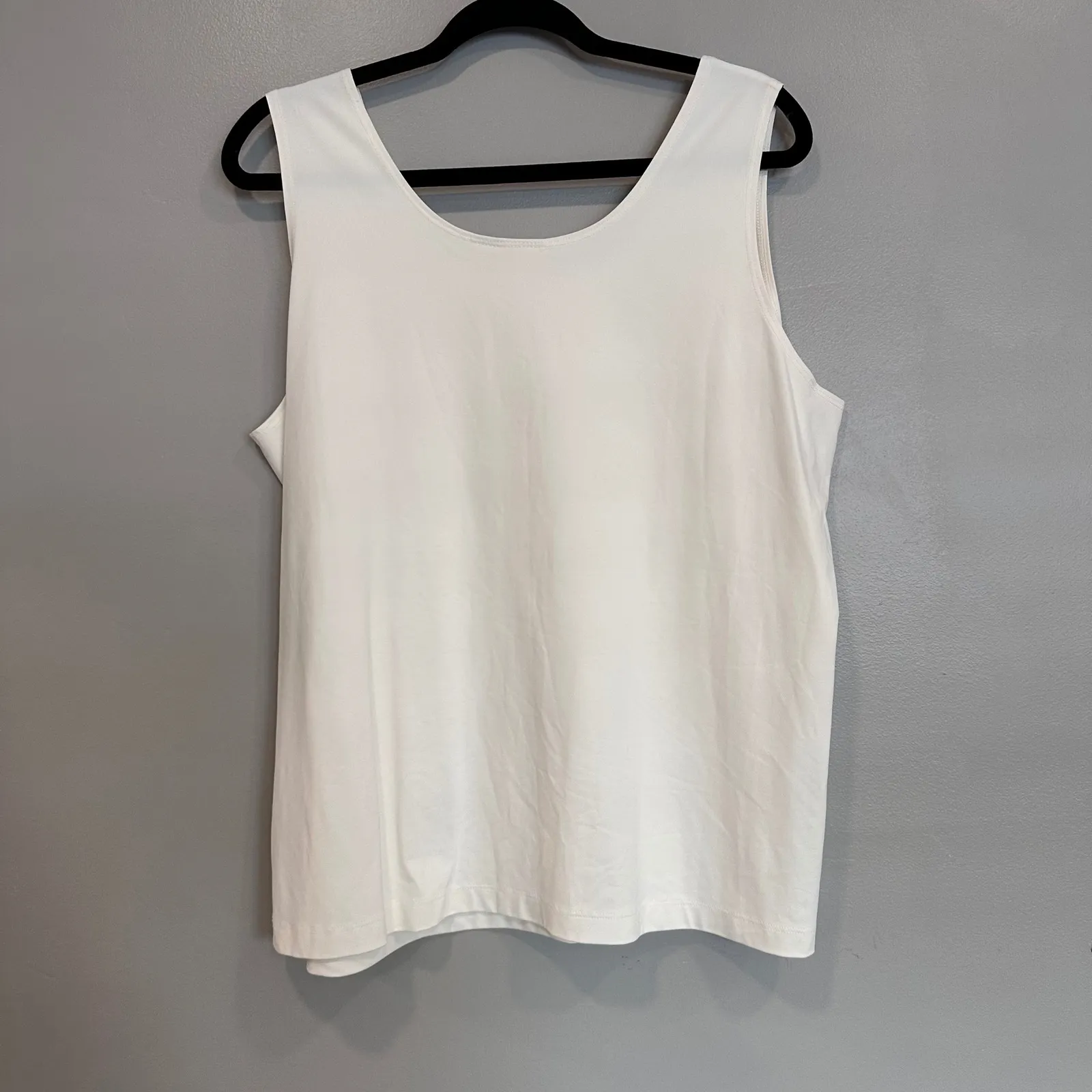 Chicos Ivory Tank Top Sleeveless Scoop Neck Layering Top Size 4 XXL Size 2X - Image 8