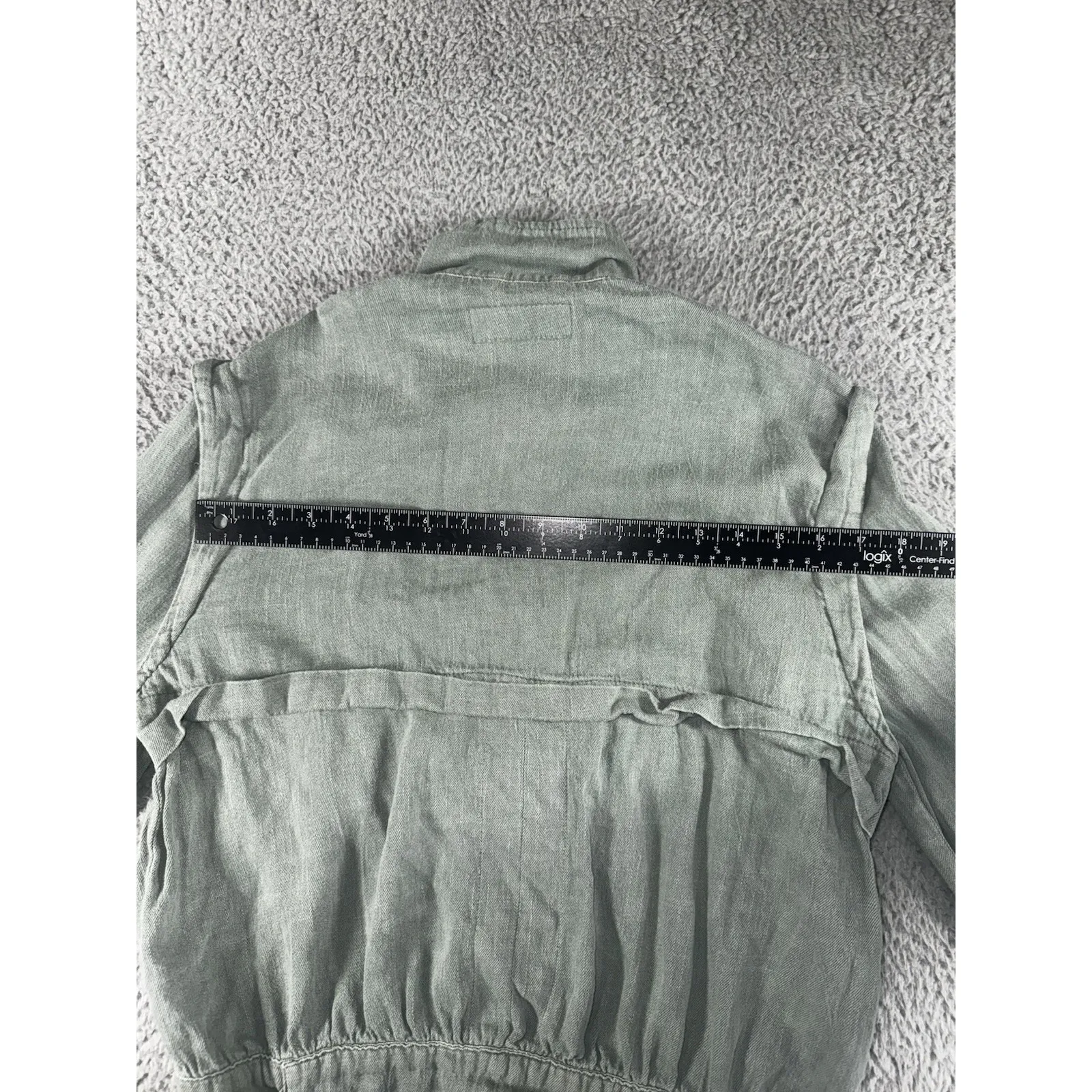 Blanknyc Jacket Women XS Full Zip Linen Utility Steampunk Boho‎ - Image 7