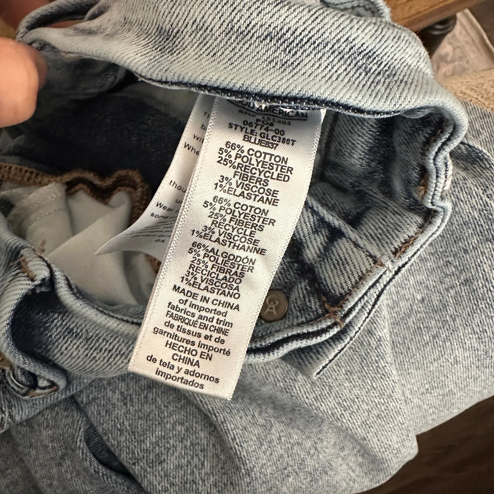 Good American Light Wash Skinny Jeans Ankle Size 15 - Image 7