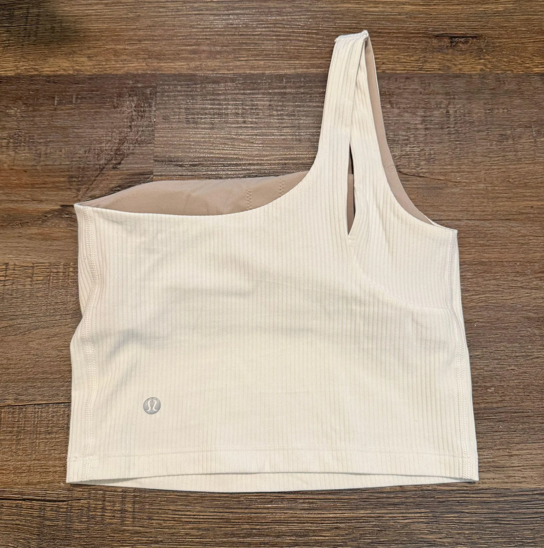 Ribbed Asymmetrical Tank Top - Image 2