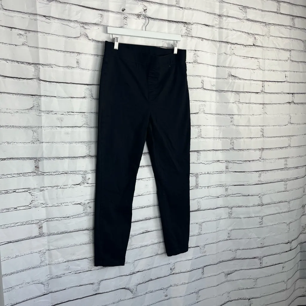 Buffalo David Bitton Pull-On Black Stretch Pants Women’s Large Tencel Blend Slim - Image 2