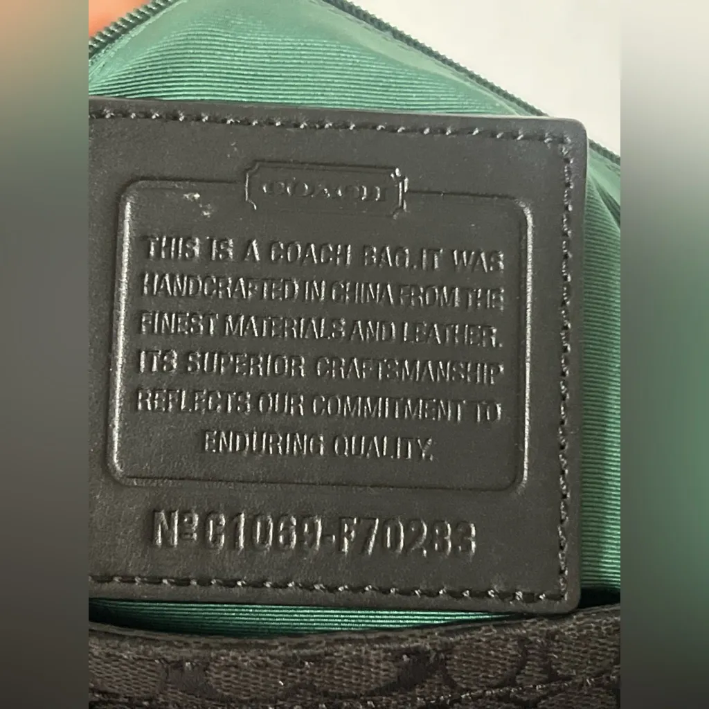 Coach  Dark Brown and Black Messenger Bag - Image 5