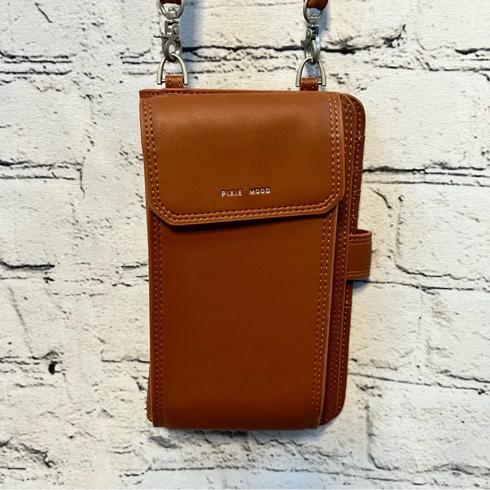 Pixie‎ Mood Rae Crossbody Vegan Leather Camel Cognac Color Bag - Image 2