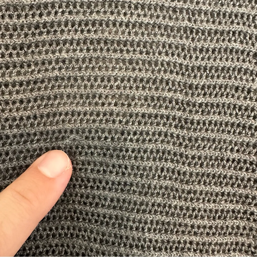 Express grey knit short sleeve top - Image 6