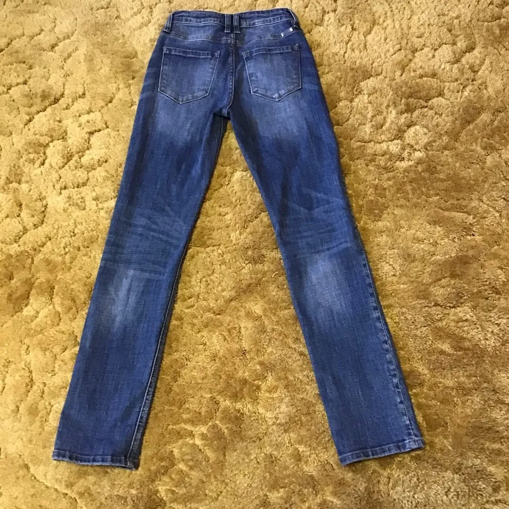 KanCan Women's High Rise Straight Jeans Blue Size 23 - Image 5