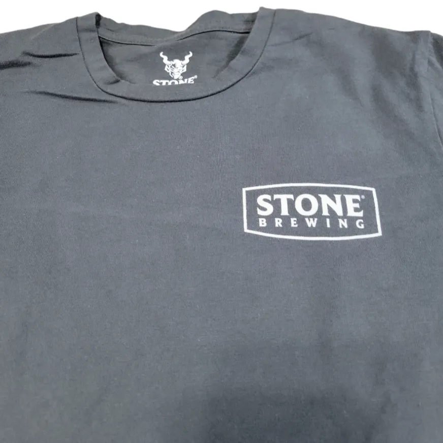 Stone Brewing Shirt Size Small Stone Brewery Graphic Print T-Shirt Unisex  - Image 3