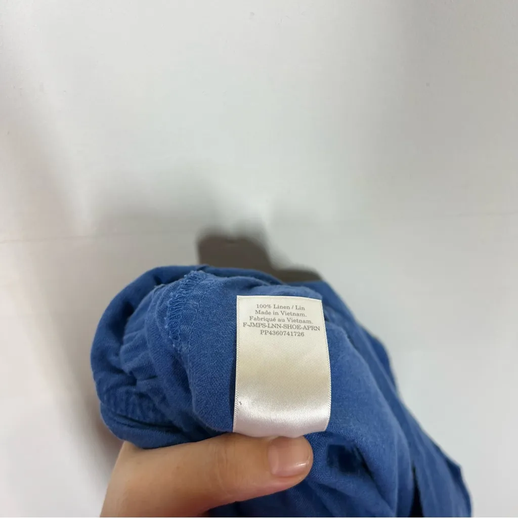 Everlane 100% Linen Shoestring Jumpsuit Size Medium - Image 14