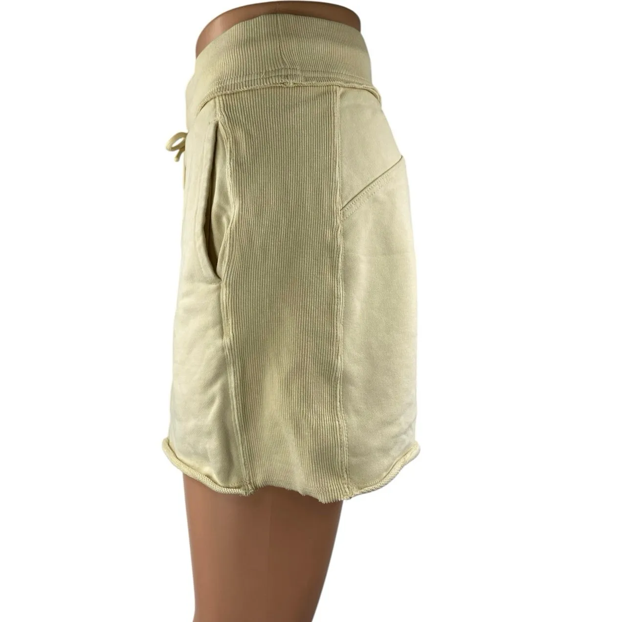 JoyLab  Women's Yellow Drawstring High Waisted Workout Athletic Shorts Size M - Image 2