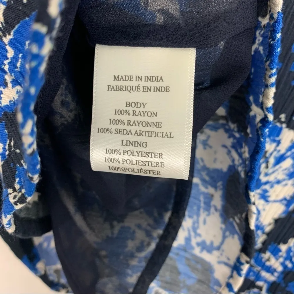 NWT  Porridge Catie Blue Floral Print Mini Skirt Size Medium - Image 12