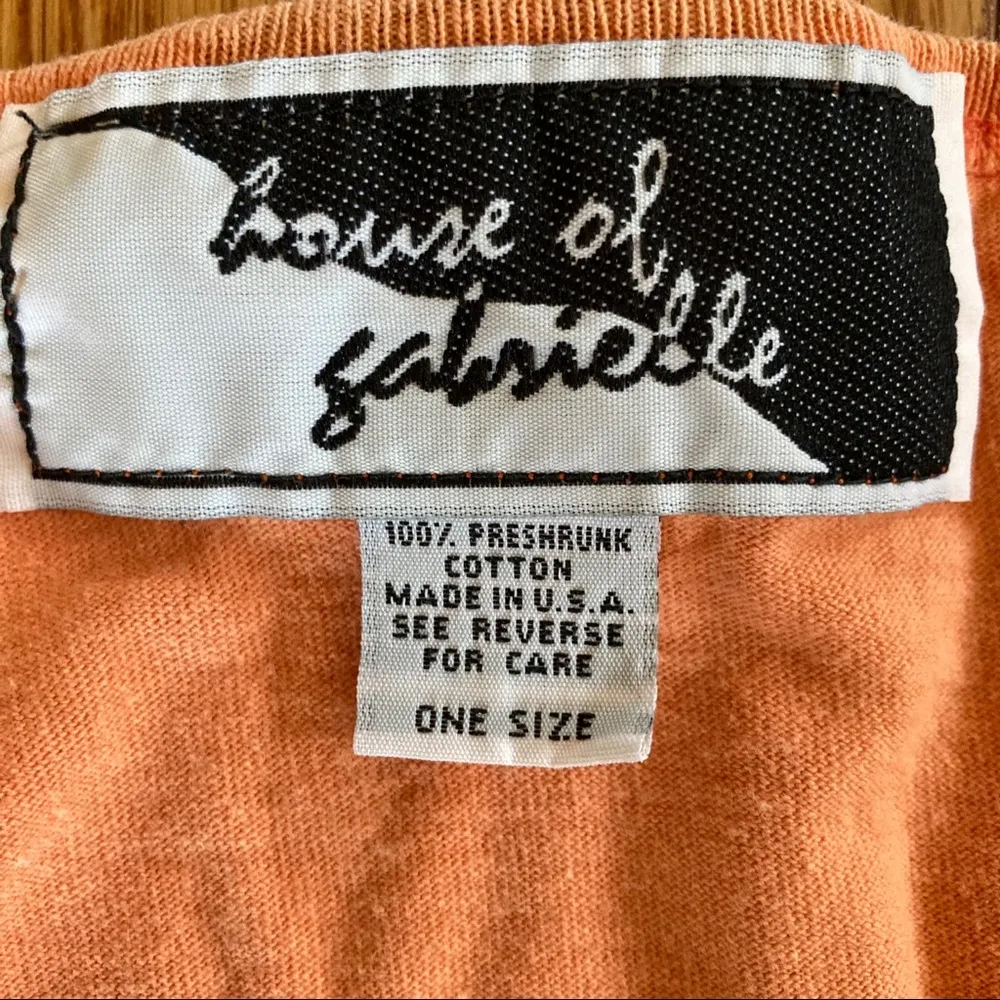 80s Beach Bum Tee Shirt Umbrella Flip FLops Cooler Orange Size undefined - Image 6