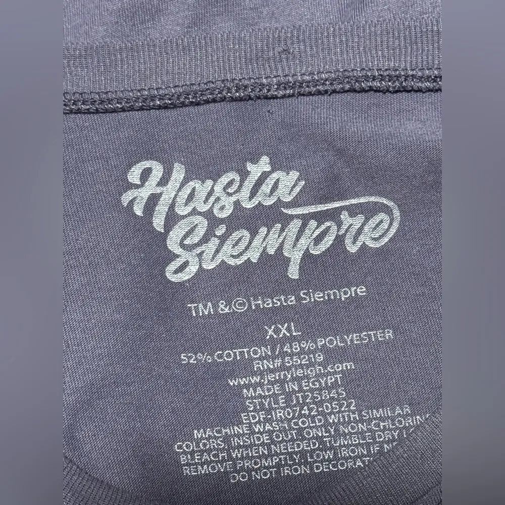 EUC Hasta Siempre Purple and White Sugar Skull Day Of The Dead Graphic Tee XXL - Image 11