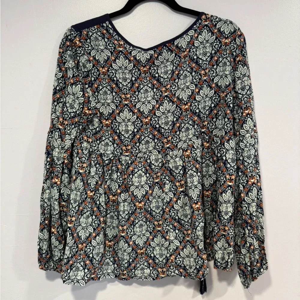 Blue Rain  peasant‎ top - Image 3