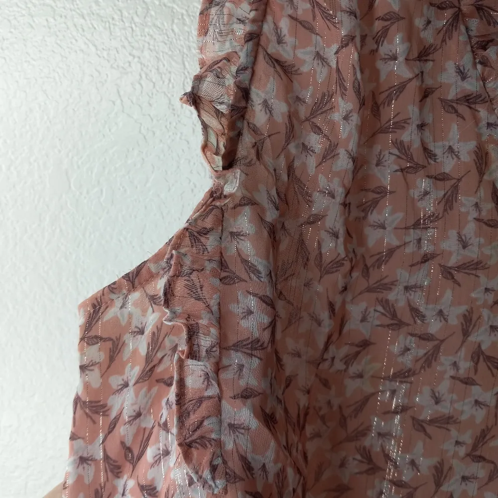 Maison deAmelie Paris L Sleeveless All Over Floral Print V - Image 4