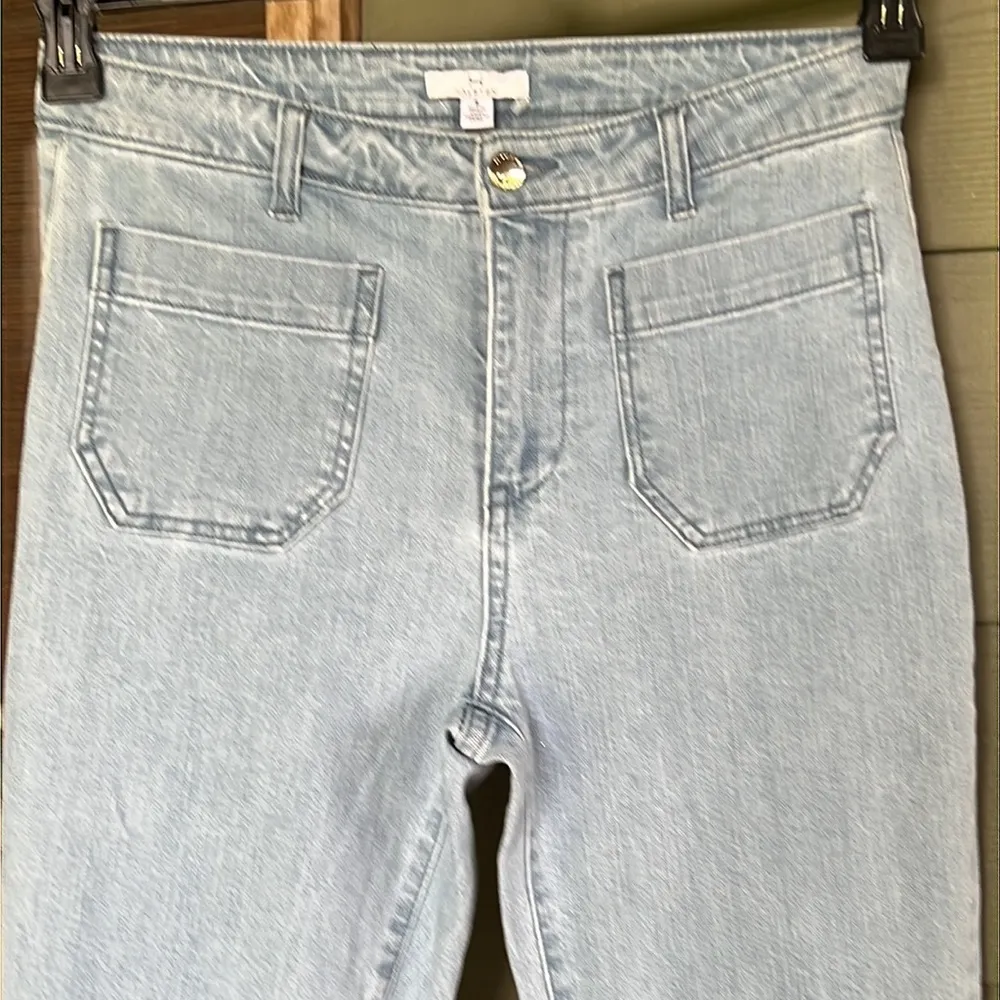 H by Halston Cropped Flare Jeans - Image 3