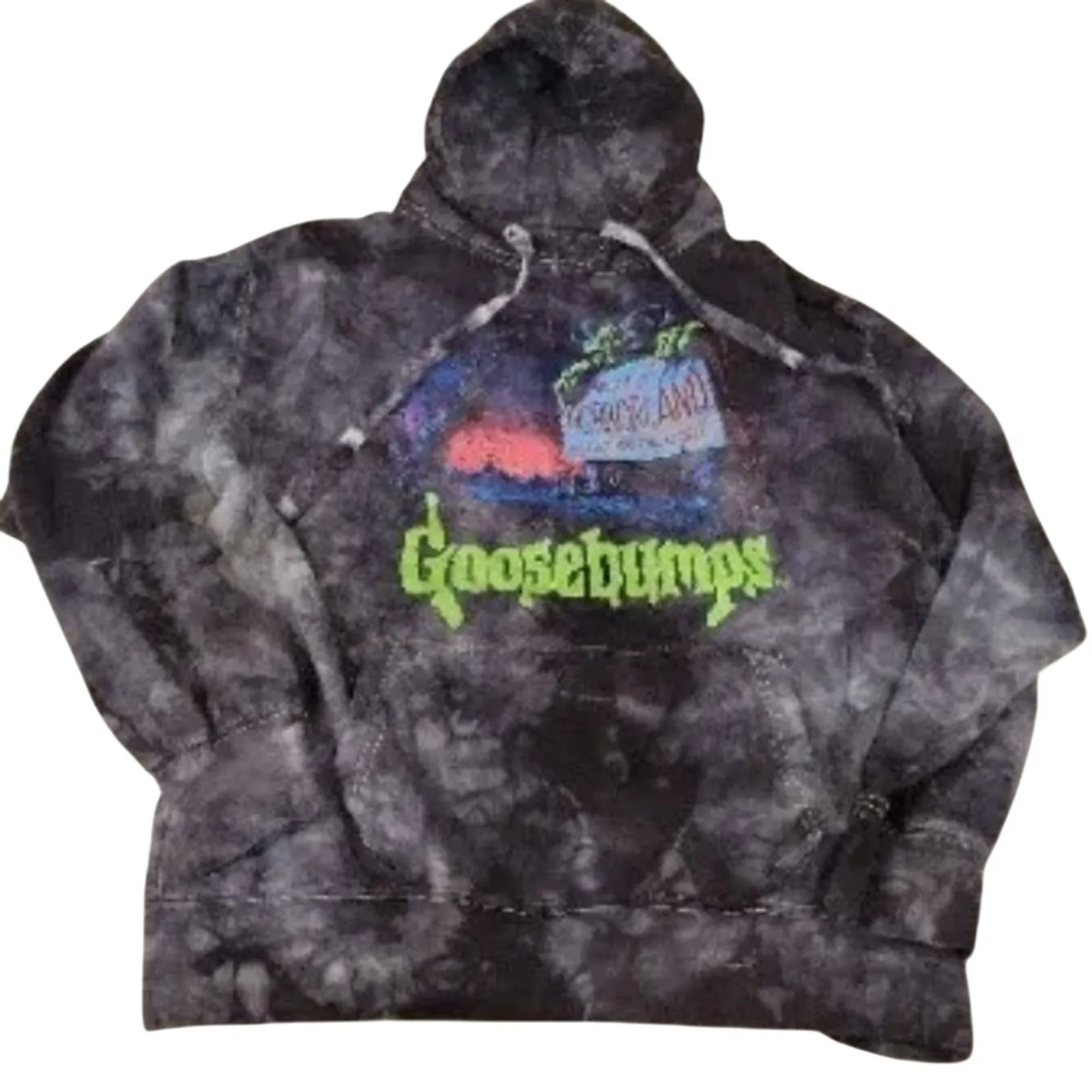 GOOSEBUMPS R.L. Stine Horrorland Tie Dye Hoodie Sweatshirt Size M New with Tag - Image 2