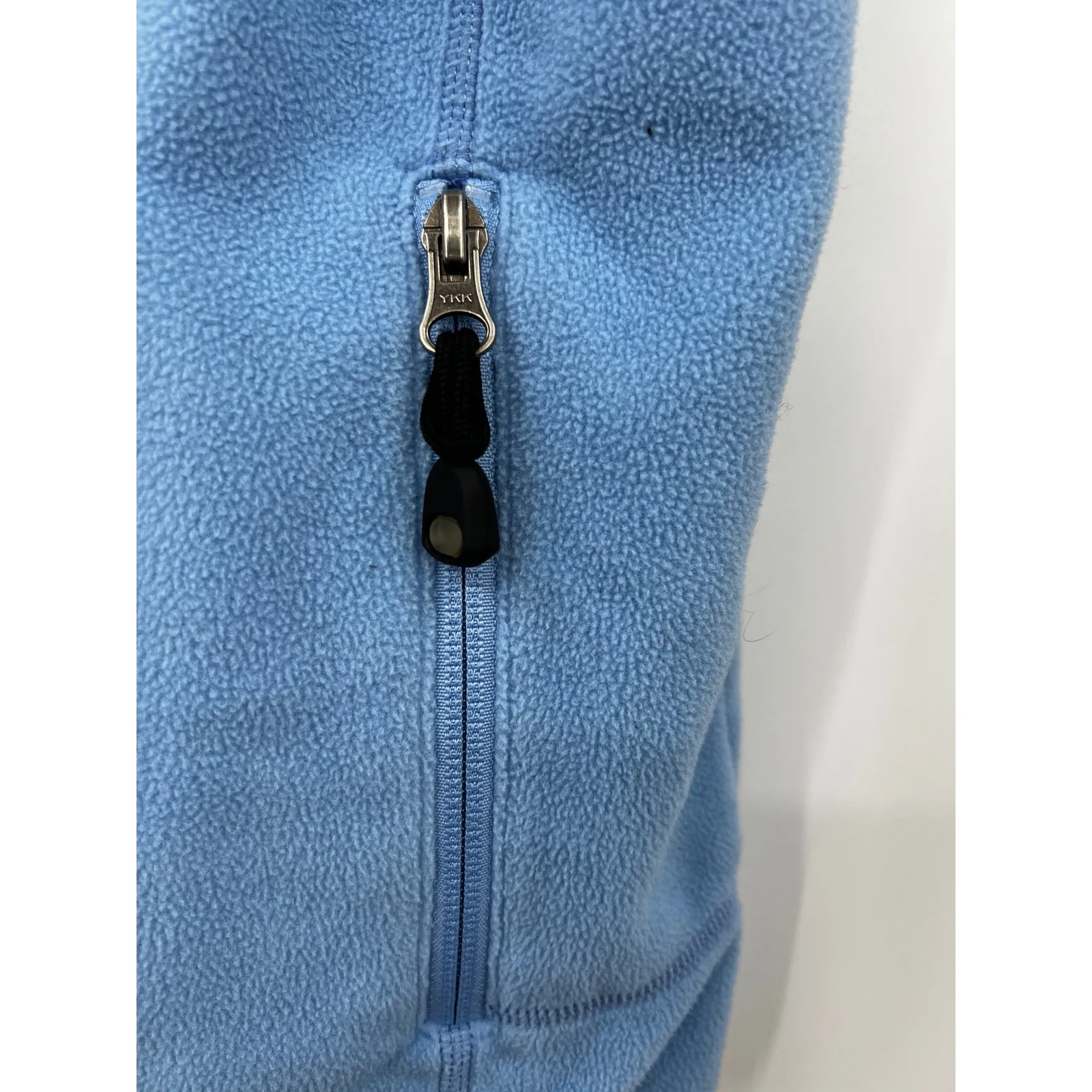 L.L. Bean‎ Women's Full Zip Fleece Vest Jacket Sleeveless Solid Blue Size S - Image 4