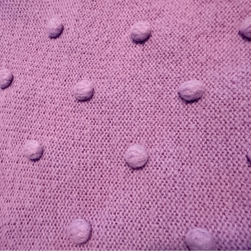 Lilly Pulitzer Women’s Purple Sweater Popcorn Knit Size Medium - Image 2