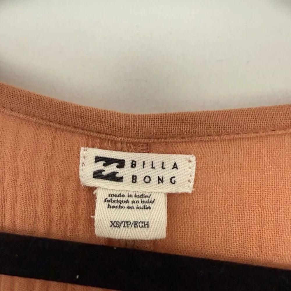 Billabong Women’s XS Brown Gauze LagenLook Jumpsuit - Image 3