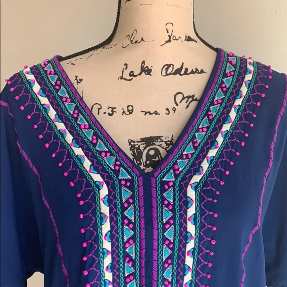 🎉HP🎉Nanette Lepore Coastal de Sol Swim Coverup Size XS - Image 5