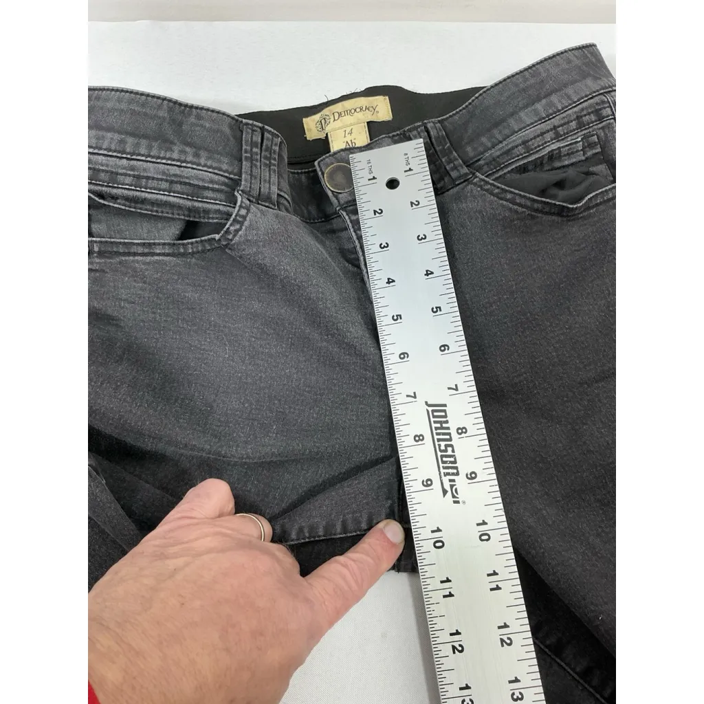 Womans Excellent Condition Democracy Stretch Black Jeans 14 Ankle 0188/B-5 - Image 7