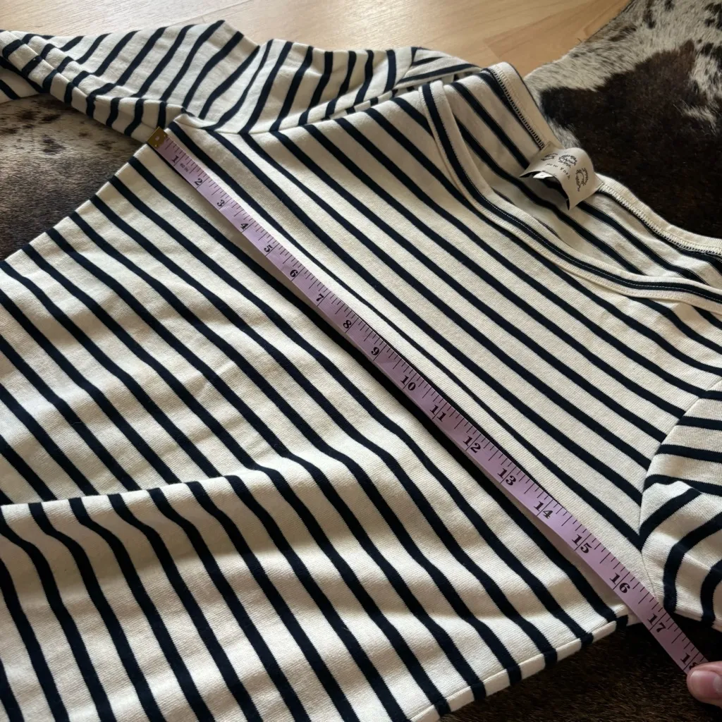 SEA NEW YORK Striped Lace Eyelet‎ Trim Dress Size Small Black - Image 7