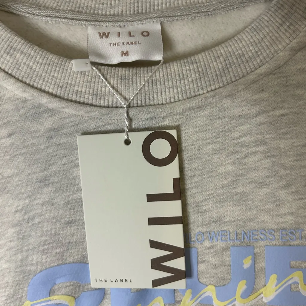 Willo Gray Women's Sweatshirt Size M - Image 2