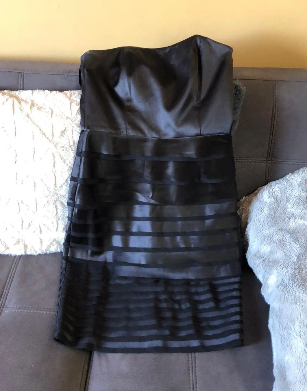 WHITE HOUSE BLACK MARKET Black Bustier Dress - Image 3