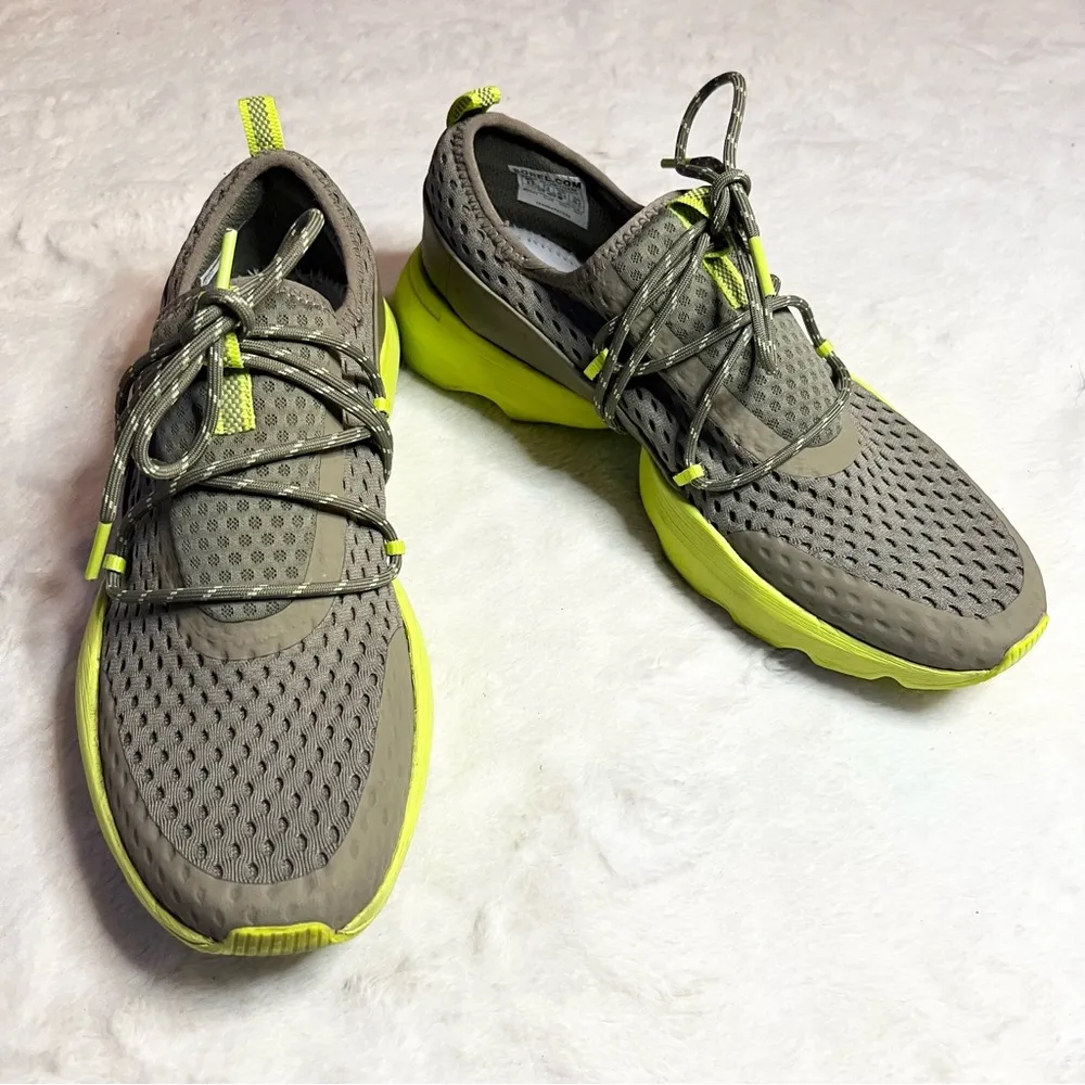 SOREL Kinetic Impact Lace Sneakers Dusty Sage & Neon Green Women’s Size 9.5 - Image 2