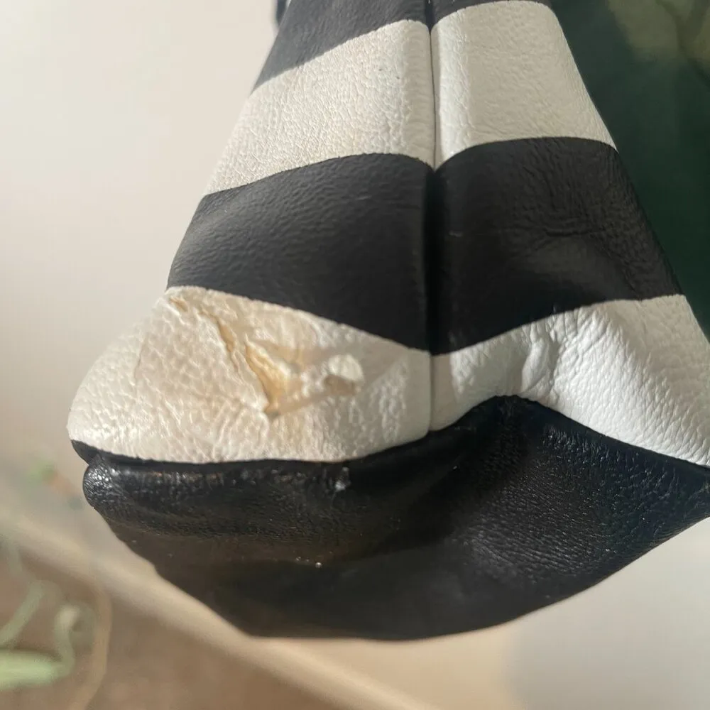 Betsey Johnson  Black and White Studded Purse - Image 9