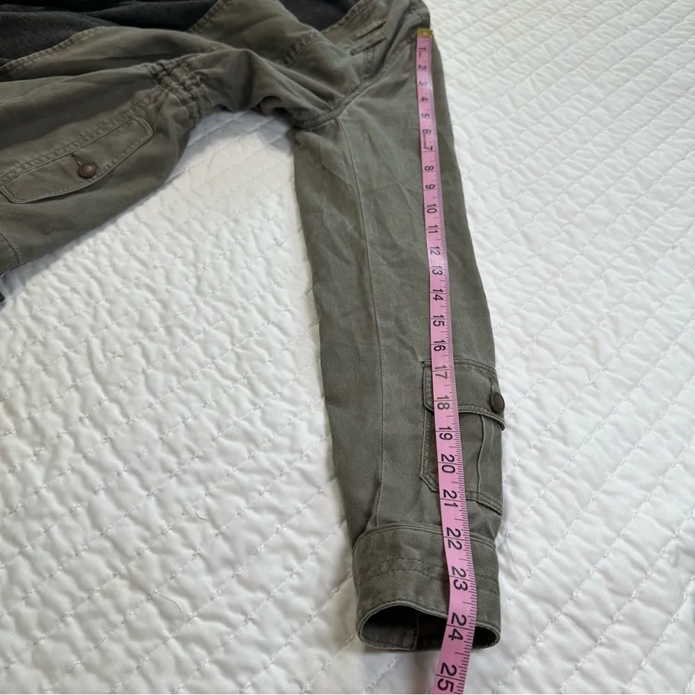 Anthropologie by Hei Hei Green Olive Cascade Anorak  Utility Cardigan - Image 11